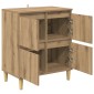 vidaXL Πλαϊνό γραφείο Artisan Oak 60 x 35 x 70 cm Επεξεργασμένο Ξύλο