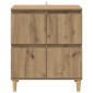 vidaXL Πλαϊνό γραφείο Artisan Oak 60 x 35 x 70 cm Επεξεργασμένο Ξύλο
