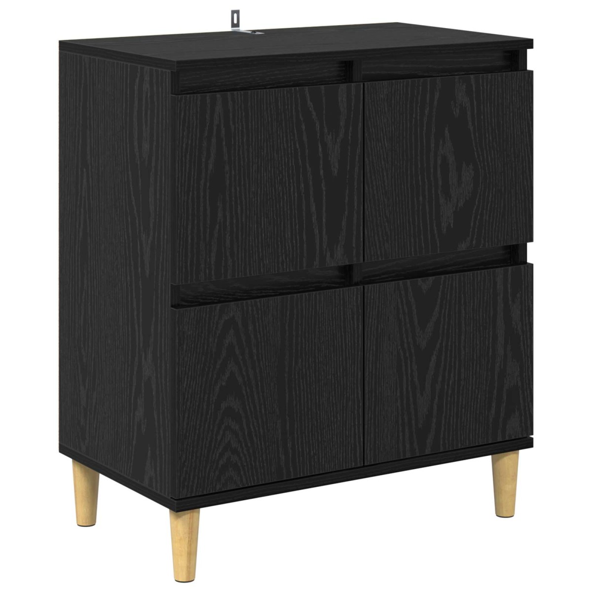 vidaXL Πλαϊνό γραφείο Μαύρη Οξυά 60 x 35 x 70 cm Επεξεργασμένο Ξύλο