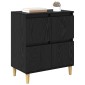 vidaXL Πλαϊνό γραφείο Μαύρη Οξυά 60 x 35 x 70 cm Επεξεργασμένο Ξύλο