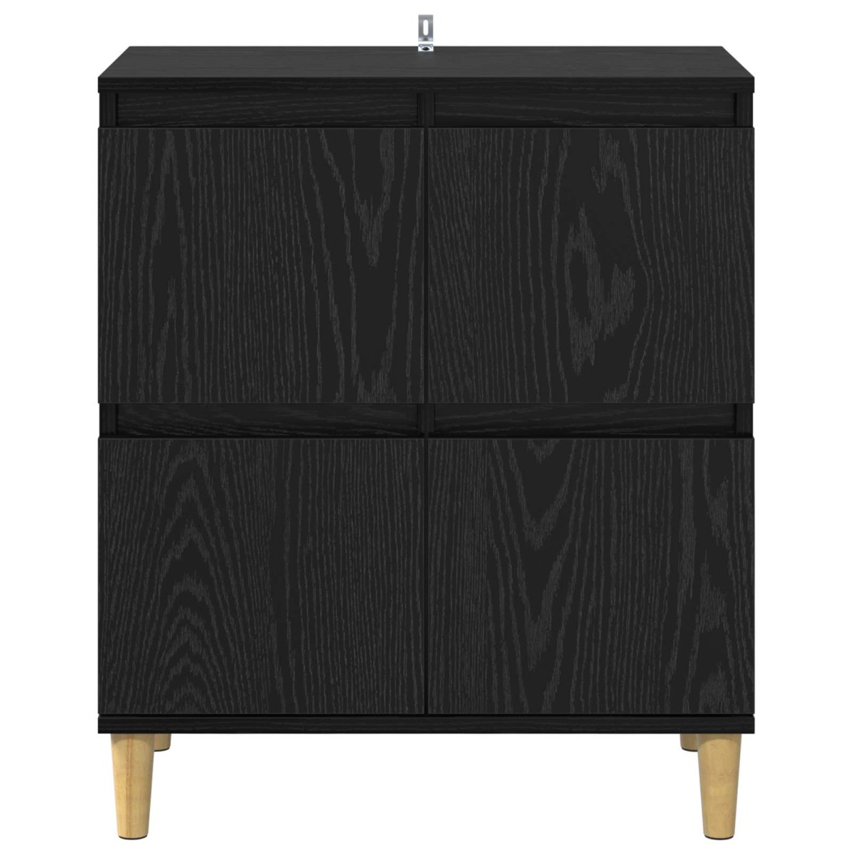 vidaXL Πλαϊνό γραφείο Μαύρη Οξυά 60 x 35 x 70 cm Επεξεργασμένο Ξύλο