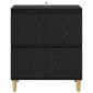 vidaXL Πλαϊνό γραφείο Μαύρη Οξυά 60 x 35 x 70 cm Επεξεργασμένο Ξύλο