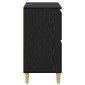 vidaXL Πλαϊνό γραφείο Μαύρη Οξυά 60 x 35 x 70 cm Επεξεργασμένο Ξύλο