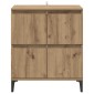 vidaXL Πλαϊνό γραφείο Artisan Oak 60 x 35 x 70 cm