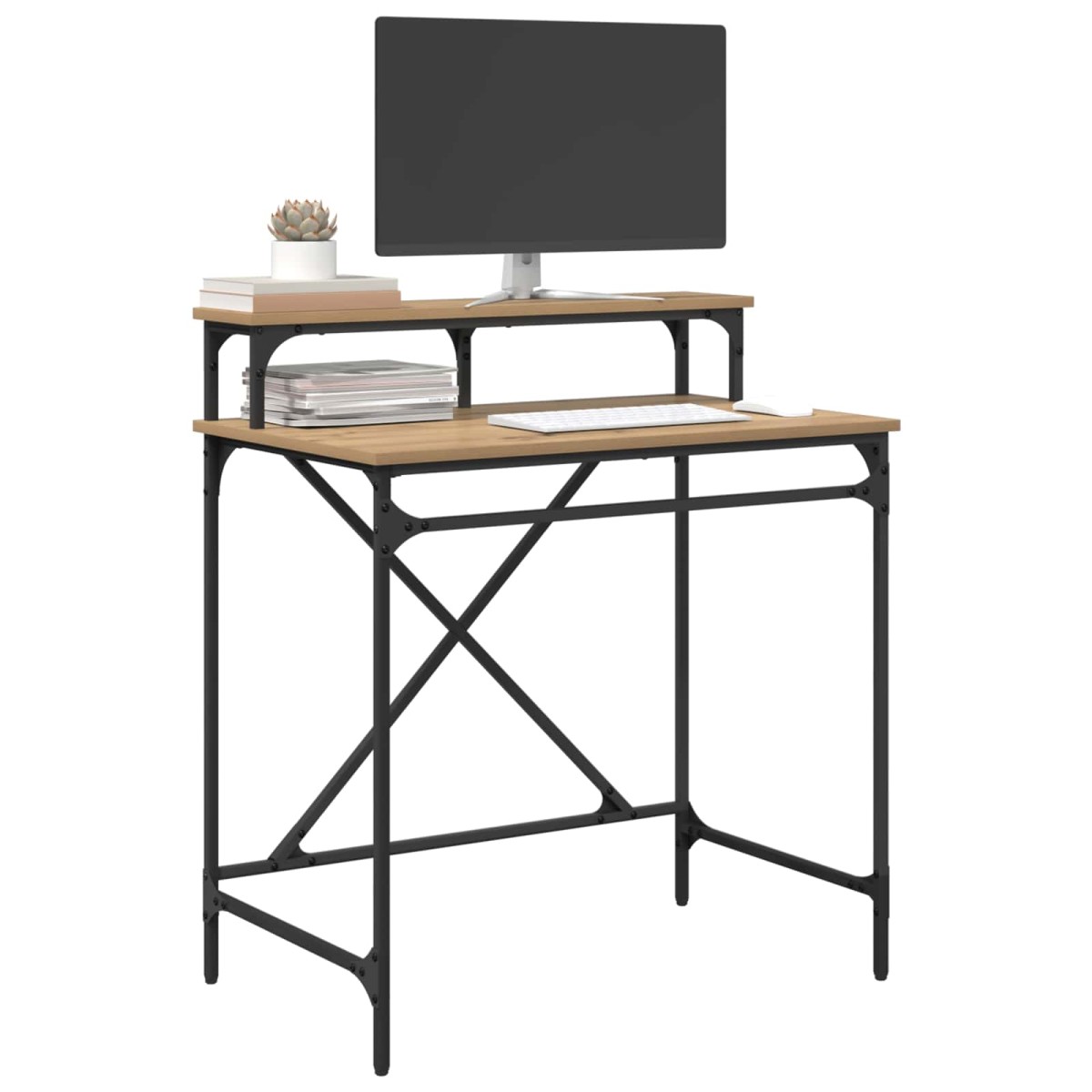 vidaXL Γραφείο Artisan Oak 80 x 50 x 90 cm Επεξεργασμένο Ξύλο