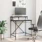vidaXL Γραφείο Μαύρη Οξυά 80 x 50 x 90 cm Επεξεργασμένο Ξύλο
