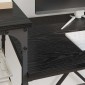 vidaXL Γραφείο Μαύρη Οξυά Επεξεργασμένο Ξύλο 135 x 50 x 90 cm