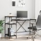 vidaXL Γραφείο Μαύρη Οξυά Επεξεργασμένο Ξύλο 135 x 50 x 90 cm