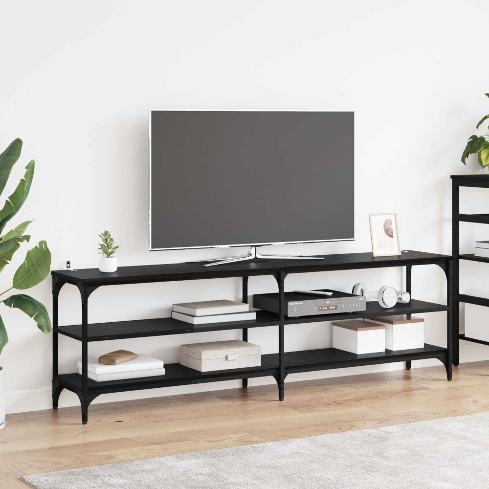 vidaXL Ντουλάπι TV Μαύρη Οξυά 160 x 30 x 50 εκ