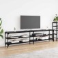 vidaXL Ντουλάπι TV Μαύρη Οξυά 200 x 30 x 50 cm