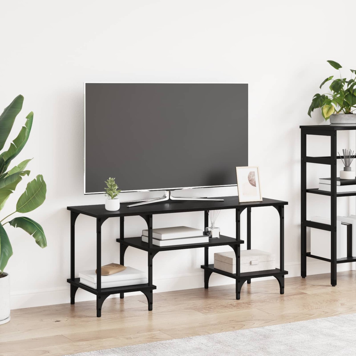 vidaXL Ντουλάπι TV Μαύρη Οξυά 102 x 35 x 45,5 εκ