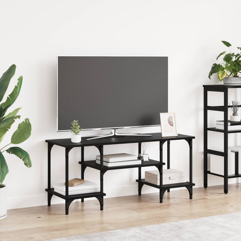 vidaXL Ντουλάπι TV Μαύρη Οξυά 102 x 35 x 45,5 εκ