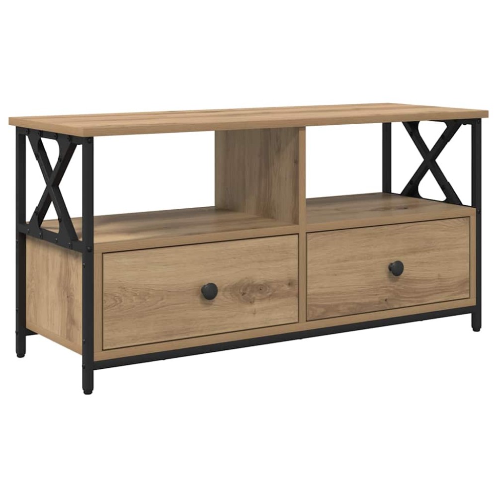vidaXL Ντουλάπι TV 90 x 33 x 45 εκ Artisan Oak