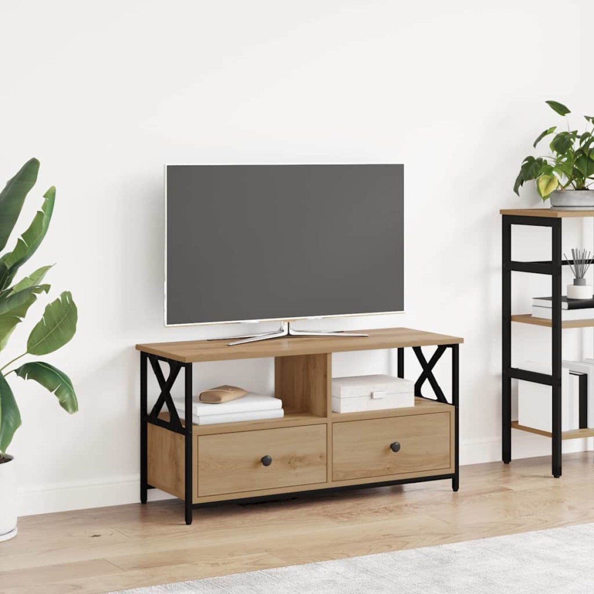 vidaXL Ντουλάπι TV 90 x 33 x 45 εκ Artisan Oak