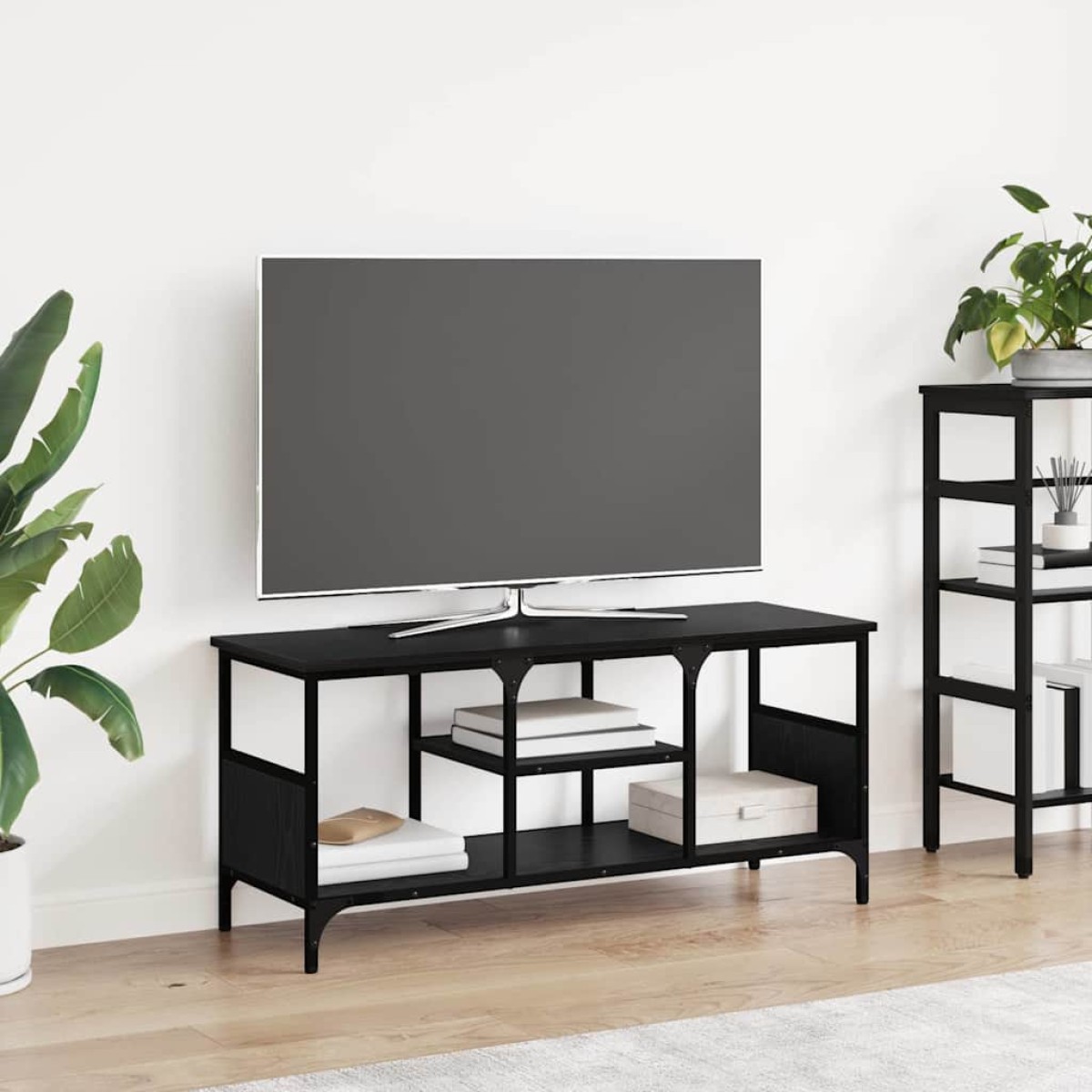vidaXL Ντουλάπι TV Μαύρη Οξυά 100 x 35 x 45 εκ.