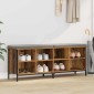 vidaXL Ντουλάπα Παπουτσιών με ράφι Παλιό Ξύλο 131 x 35 x 50 εκ