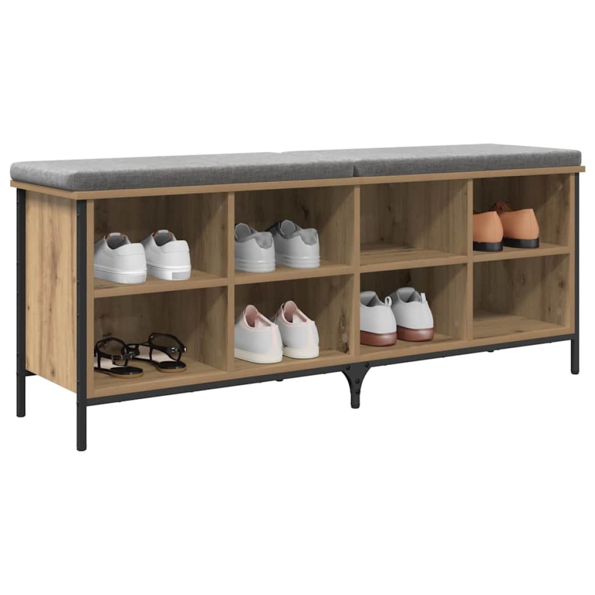 vidaXL Ντουλάπα Παπουτσιών 131 x 35 x 50 εκ Artisan Oak