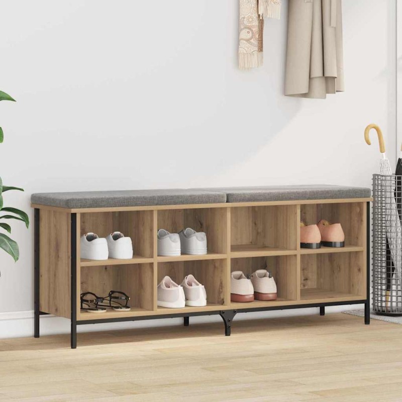 vidaXL Ντουλάπα Παπουτσιών 131 x 35 x 50 εκ Artisan Oak