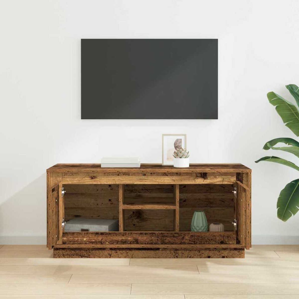 vidaXL Ντουλάπι TV 102 x 35 x 45 εκ. Παλιό Ξύλο Επεξεργασμένο Ξύλο