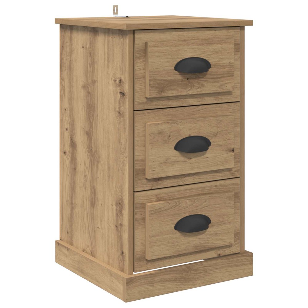 vidaXL Κομοδίνο Artisan Oak 39 x 39 x 67,5 εκ. Επεξεργασμένο Ξύλο
