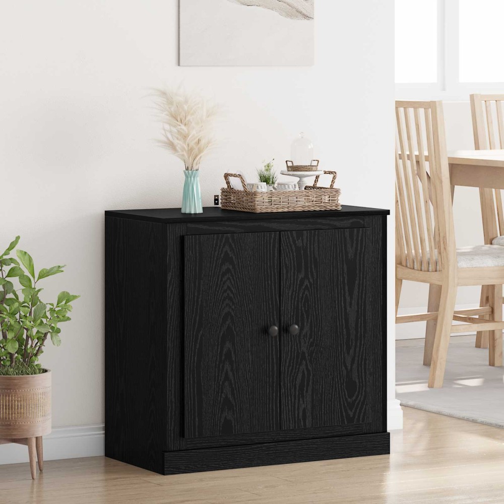 vidaXL Πλαϊνό γραφείο 70 x 35,5 x 67,5 εκ. Μαύρη Οξυά