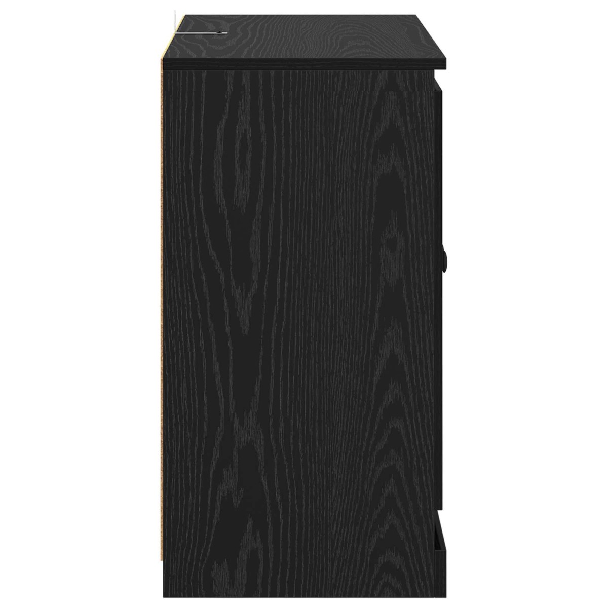 vidaXL Πλαϊνό γραφείο 70 x 35,5 x 67,5 εκ. Μαύρη Οξυά