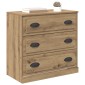 vidaXL Πλαϊνό γραφείο Artisan Oak 70 x 35,5 x 67,5 εκ.