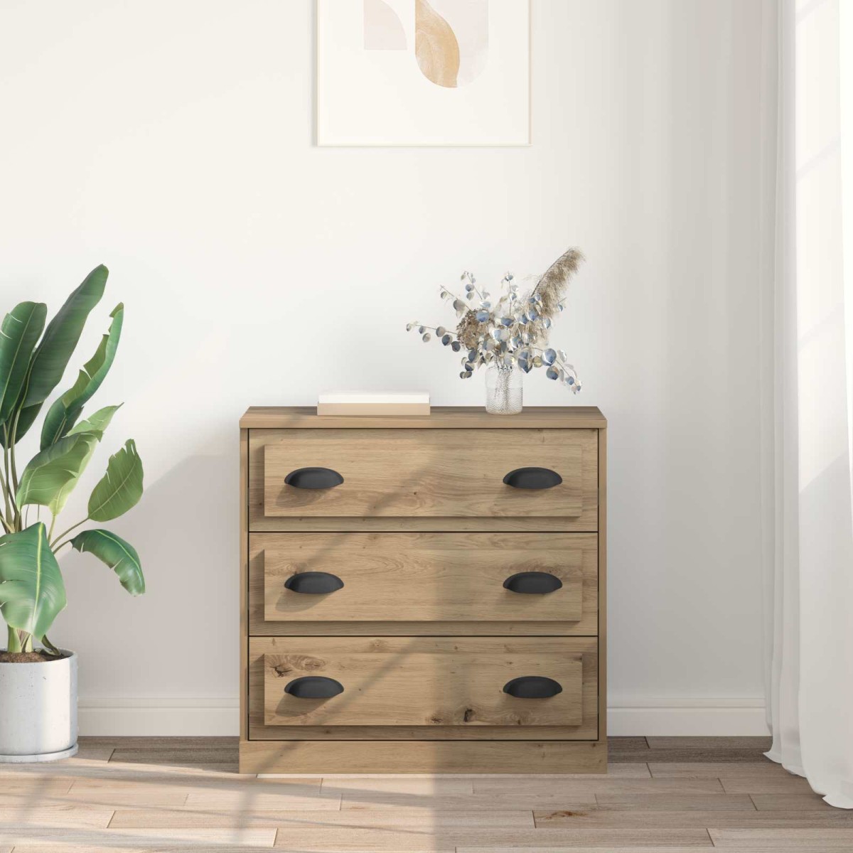 vidaXL Πλαϊνό γραφείο Artisan Oak 70 x 35,5 x 67,5 εκ.
