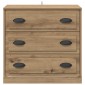 vidaXL Πλαϊνό γραφείο Artisan Oak 70 x 35,5 x 67,5 εκ.