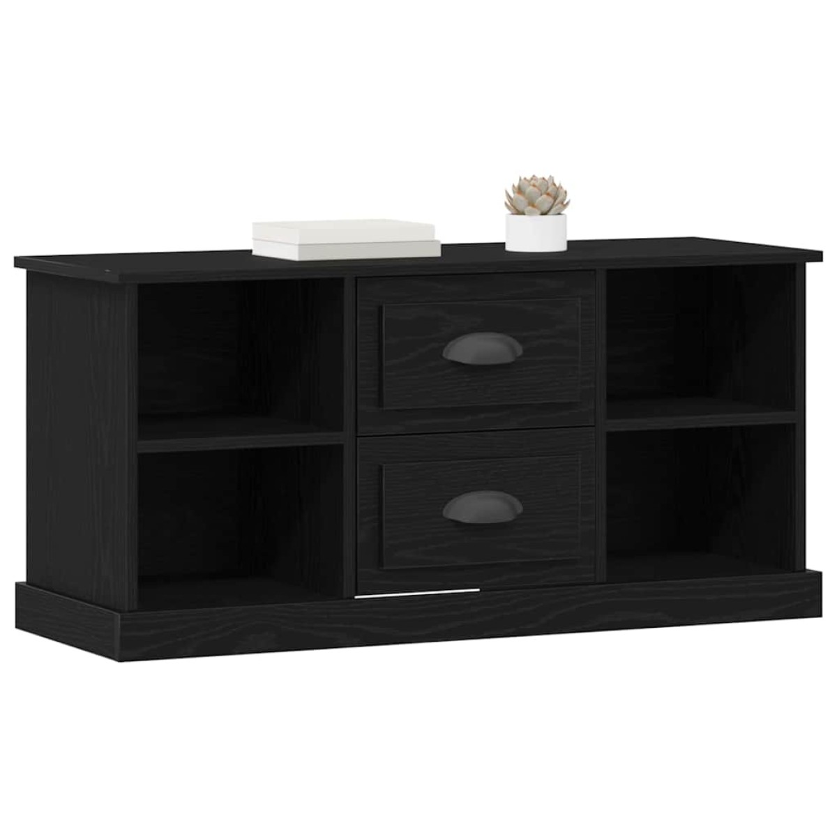 vidaXL Ντουλάπι TV 99,5 x 35,5 x 48 εκ. Μαύρη Οξυά Επεξεργασμένο Ξύλο