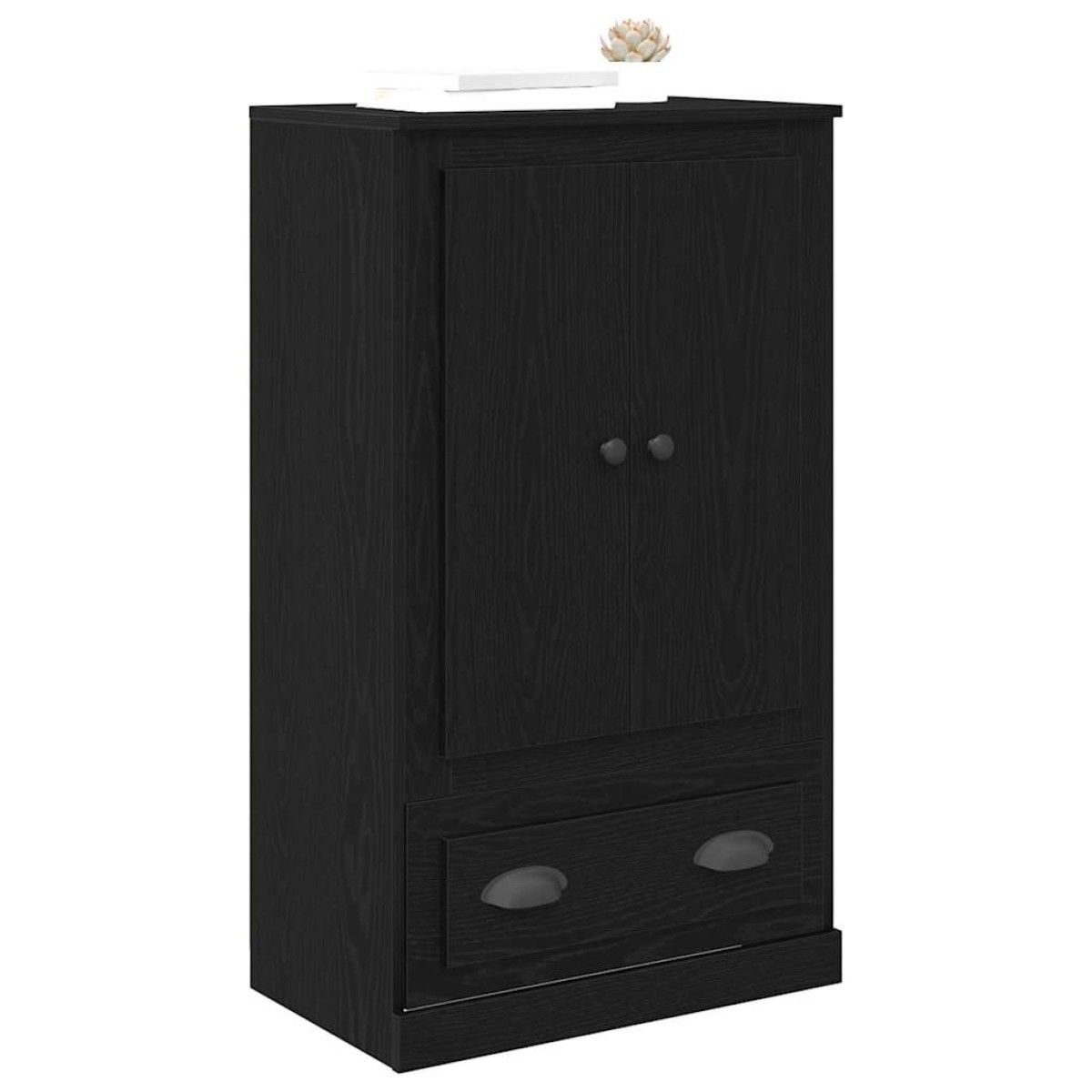 vidaXL Highboard Μαύρη Οξυά 60 x 35,5 x 103,5 εκ. Επεξεργασμένο Ξύλο