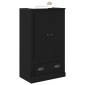 vidaXL Highboard Μαύρη Οξυά 60 x 35,5 x 103,5 εκ. Επεξεργασμένο Ξύλο