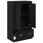 vidaXL Highboard Μαύρη Οξυά 60 x 35,5 x 103,5 εκ. Επεξεργασμένο Ξύλο
