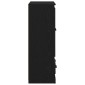 vidaXL Highboard Μαύρη Οξυά 60 x 35,5 x 103,5 εκ. Επεξεργασμένο Ξύλο