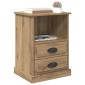 vidaXL Κομοδίνο Artisan Oak 36 x 43 x 60 εκ Επεξεργασμένο Ξύλο