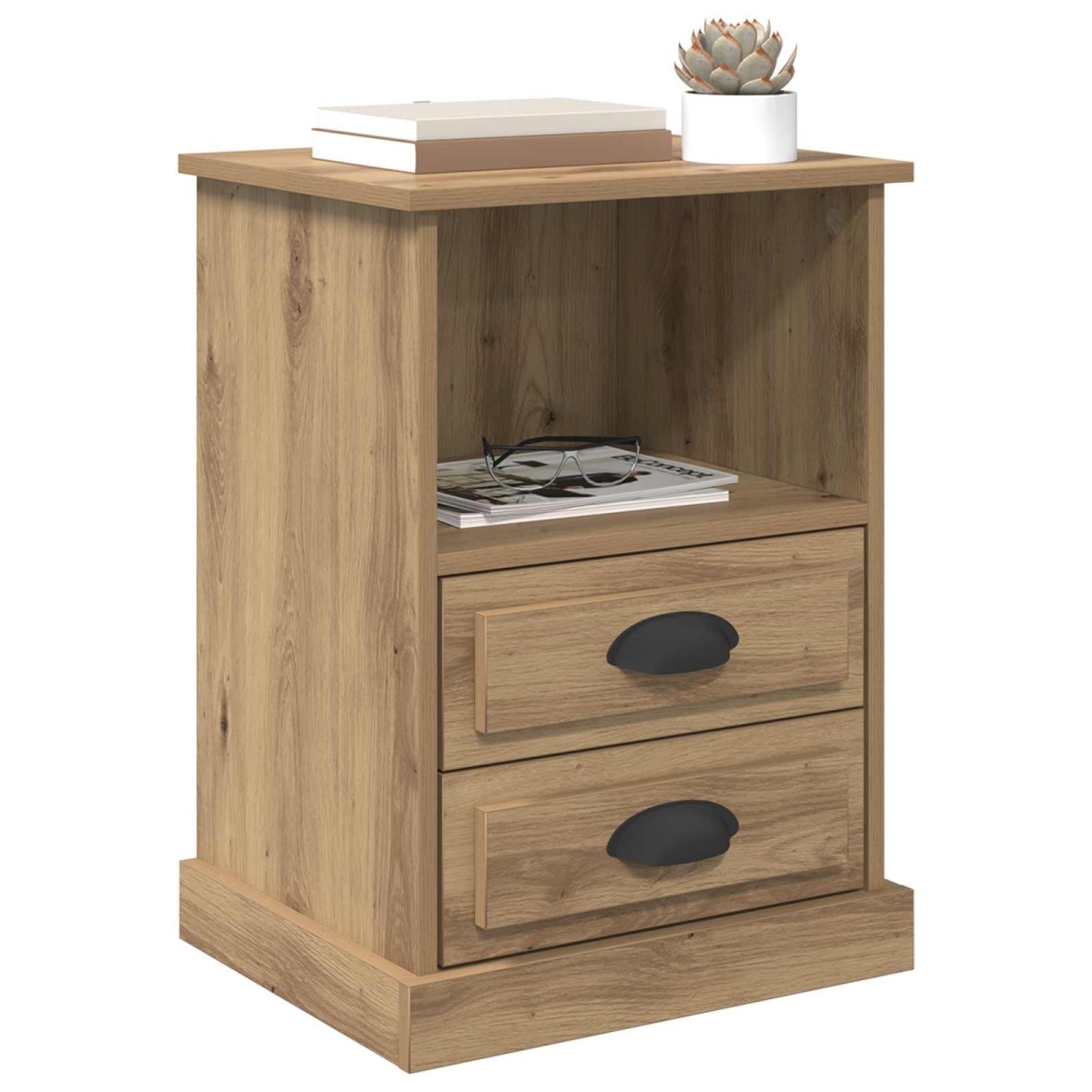 vidaXL Κομοδίνο 2 τμχ. Artisan Oak 36 x 43 x 60 εκ Επεξεργασμένο Ξύλο