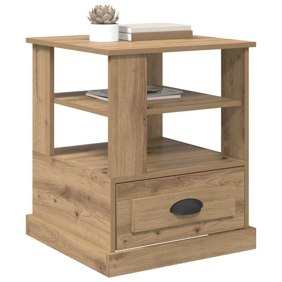 vidaXL Κομοδίνο Artisan Oak 50 x 50 x 60 cm Επεξεργασμένο Ξύλο
