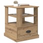vidaXL Κομοδίνο Artisan Oak 50 x 50 x 60 cm Επεξεργασμένο Ξύλο
