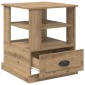 vidaXL Κομοδίνο Artisan Oak 50 x 50 x 60 cm Επεξεργασμένο Ξύλο