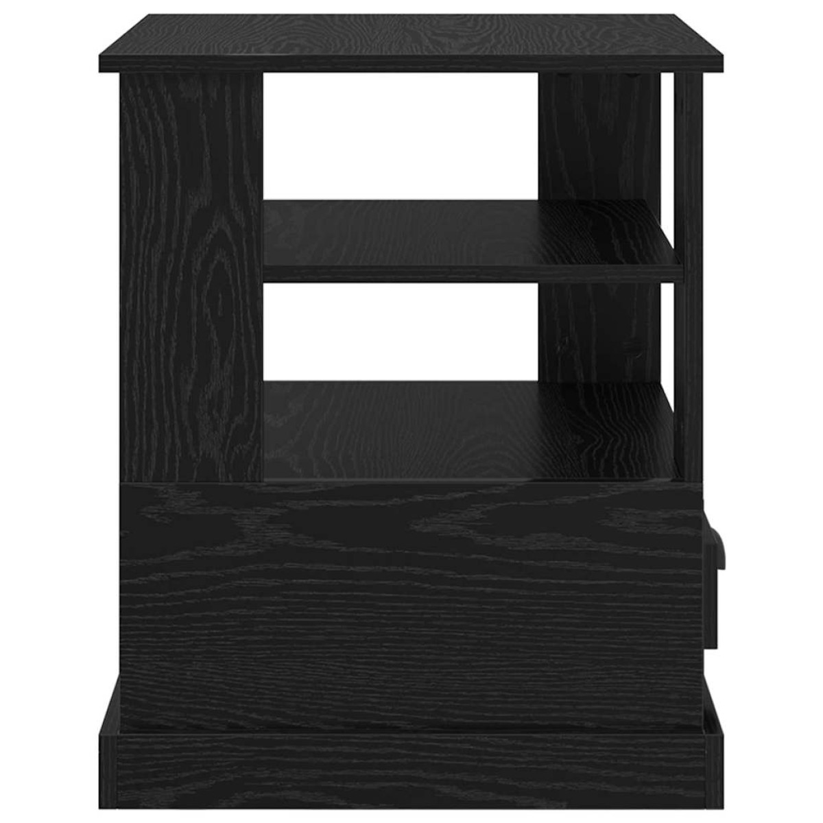vidaXL Κομοδίνο Μαύρη Οξυά 50 x 50 x 60 cm Επεξεργασμένο Ξύλο