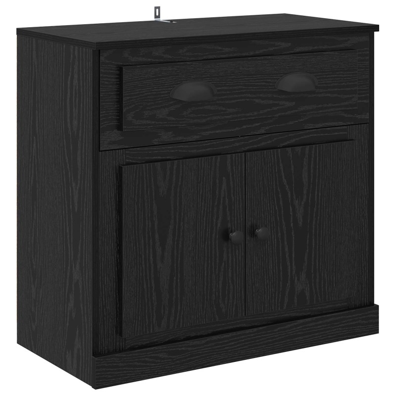 vidaXL Highboard Μαύρη Οξυά 70 x 35,5 x 67,5 εκ. Επεξεργασμένο Ξύλο