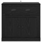 vidaXL Highboard Μαύρη Οξυά 70 x 35,5 x 67,5 εκ. Επεξεργασμένο Ξύλο