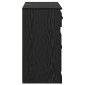 vidaXL Highboard Μαύρη Οξυά 70 x 35,5 x 67,5 εκ. Επεξεργασμένο Ξύλο