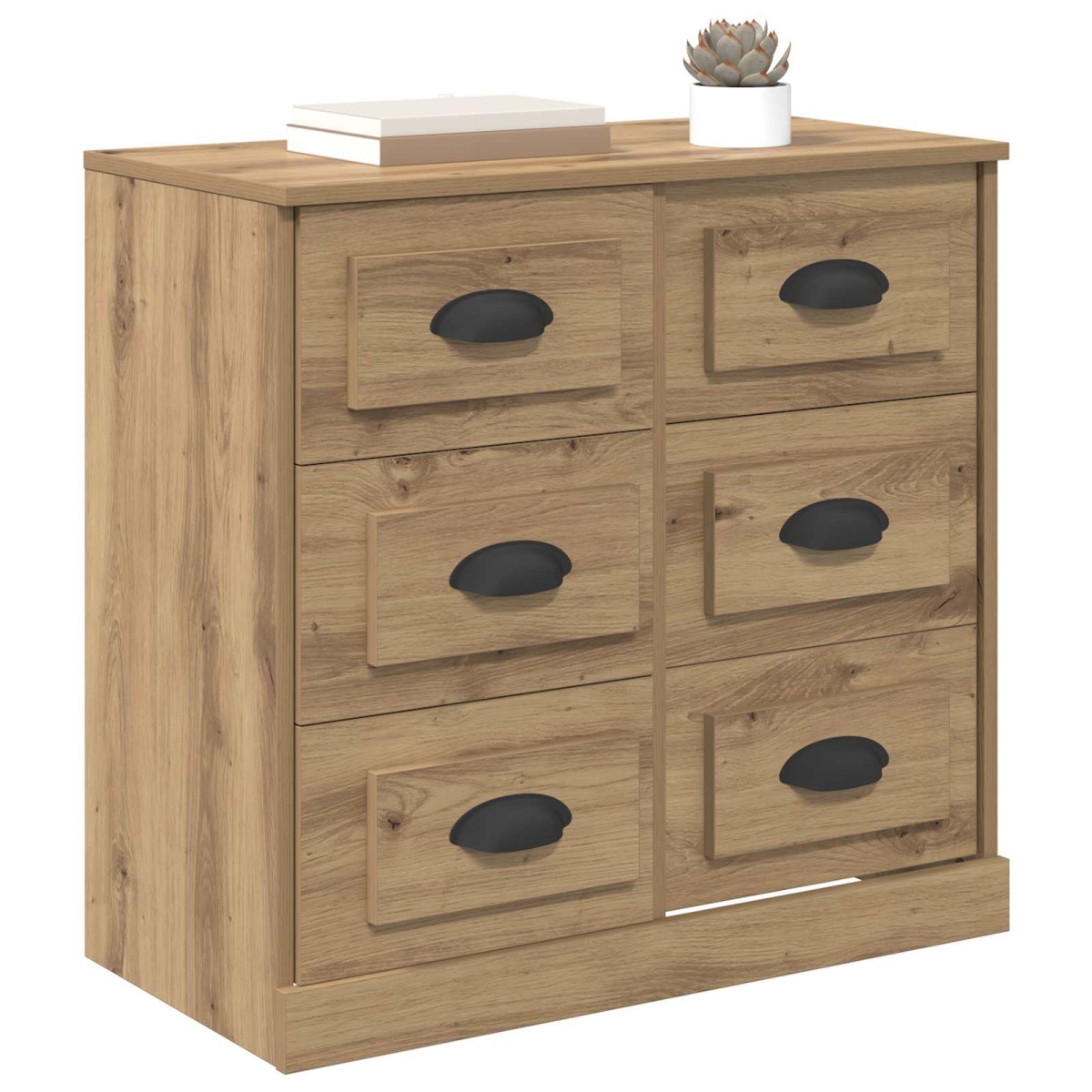 vidaXL Πλαϊνό γραφείο Artisan Oak 70 x 35,5 x 67,5 εκ.