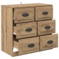 vidaXL Πλαϊνό γραφείο Artisan Oak 70 x 35,5 x 67,5 εκ.