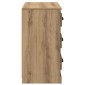 vidaXL Πλαϊνό γραφείο Artisan Oak 70 x 35,5 x 67,5 εκ.