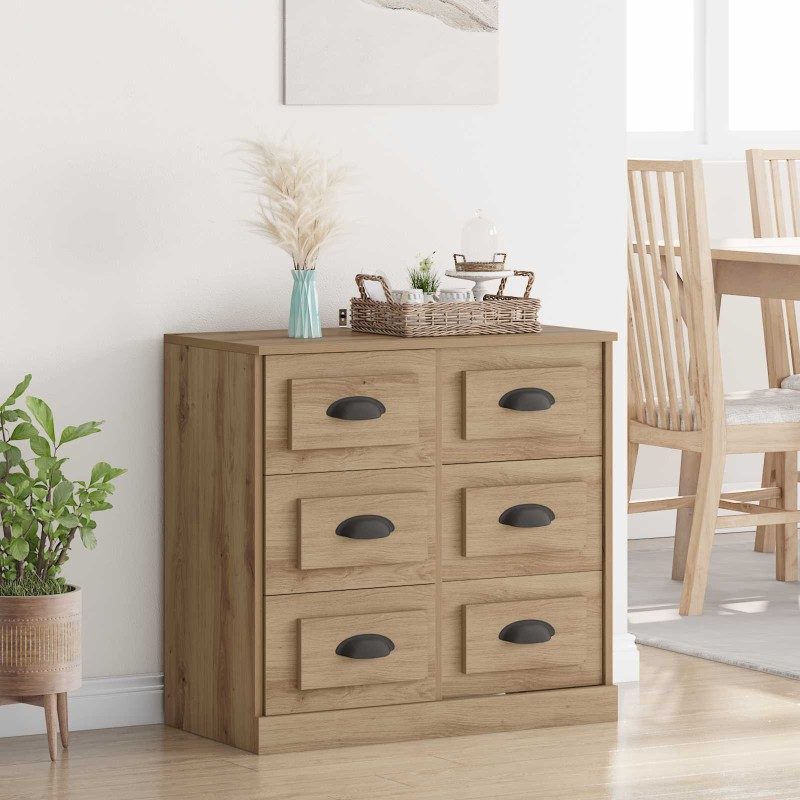 vidaXL Πλαϊνό γραφείο Artisan Oak 70 x 35,5 x 67,5 εκ.