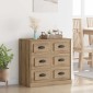 vidaXL Πλαϊνό γραφείο Artisan Oak 70 x 35,5 x 67,5 εκ.
