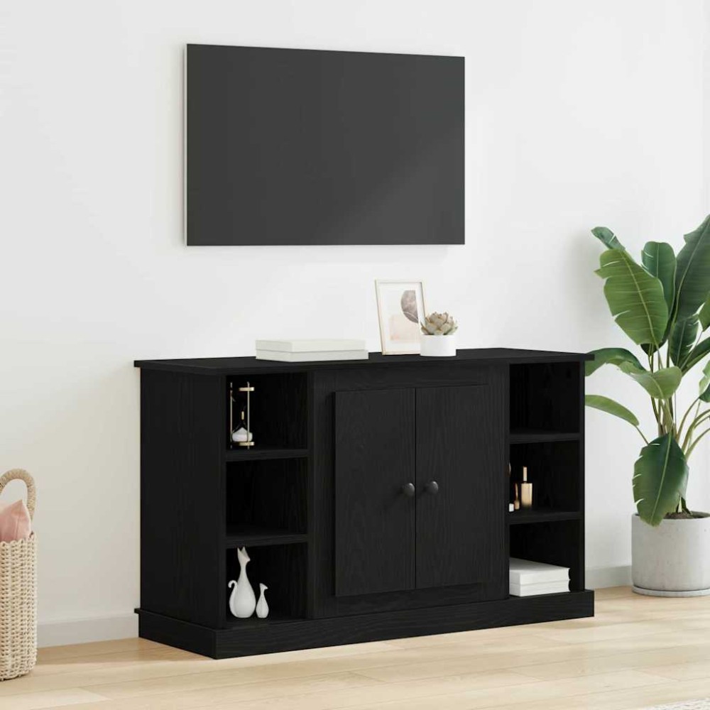 vidaXL Πλαϊνό γραφείο Μαύρη Οξυά 100 x 35,5 x 60 εκ.
