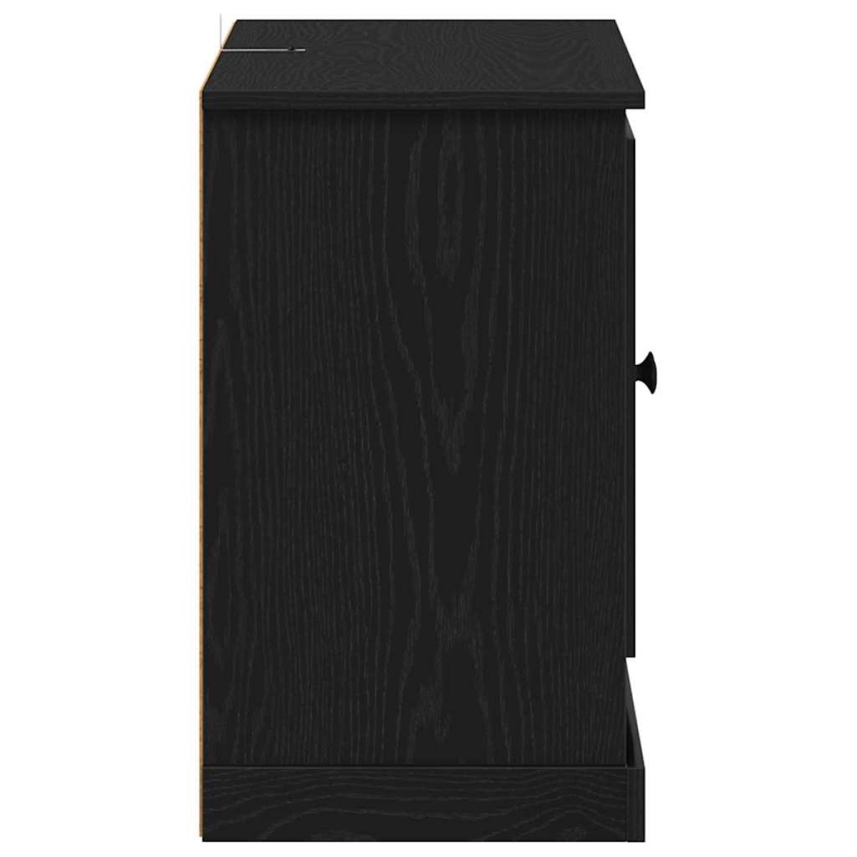 vidaXL Πλαϊνό γραφείο Μαύρη Οξυά 100 x 35,5 x 60 εκ.